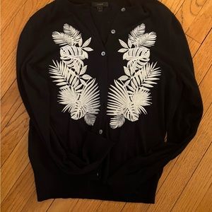 J crew cotton cardigan XL